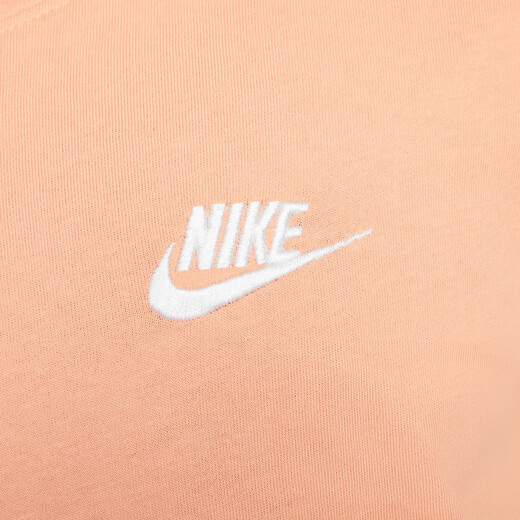 Nike (Nike) Offizielle Jungen und Mädchen große Kinder-T-Shirts für den Herbst Pure Cotton Casual Classic Stickerei Strickte Baumwolle FZ5177 844 Aprikosenmehl 155 l
