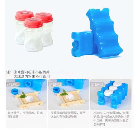 柳芭 LYUBA妈咪包背奶包储奶冰包冰保鲜包上班背奶母乳冷藏包HY2068深蓝小花