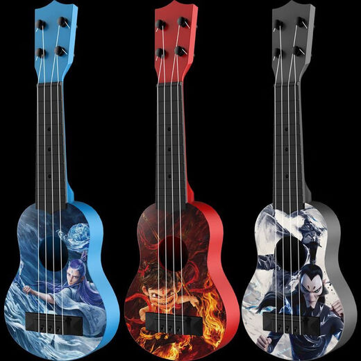 Ibanez鲸美多哪吒2魔童闹海尤克里里可弹奏吉他哪吒闹海儿童玩具吉他魔 哪吒大号可弹奏尤克里里