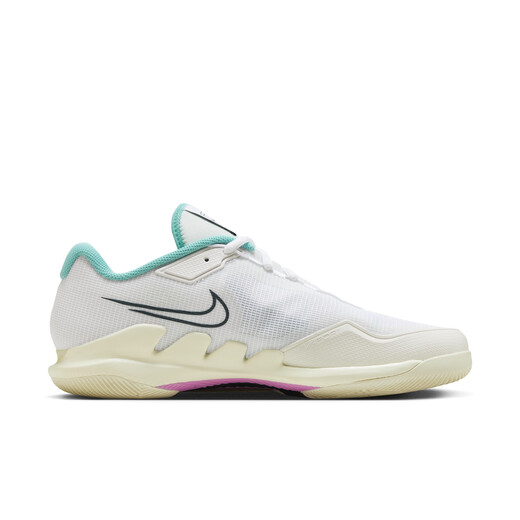 Nike (Nike) Offizieller Vapor Pro Herren -Tennisschuhe atmungsaktive leichte Sportunterstützung Griff bequemer HM3705 141 Weiß/gepanzerte Tiefseeblau/Kokosmilch/lustige Pulver/Creme Grün/leichtes Grün 42