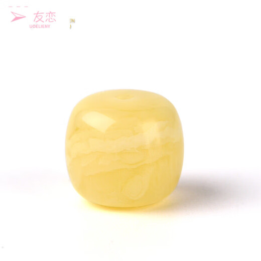 Moyun natural beeswax old-type barrel beads amber loose beads cultural play beads bracelet single bead bodhi beads single bead accessories size about 5*6mm single bead