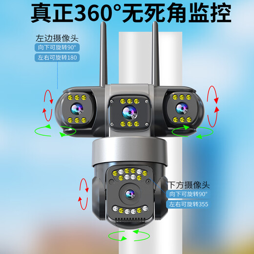 Ravish 4G Triple Camera Life Long Monitor 360 градусов без мертвых углов с панорамным мобильным телефоном.