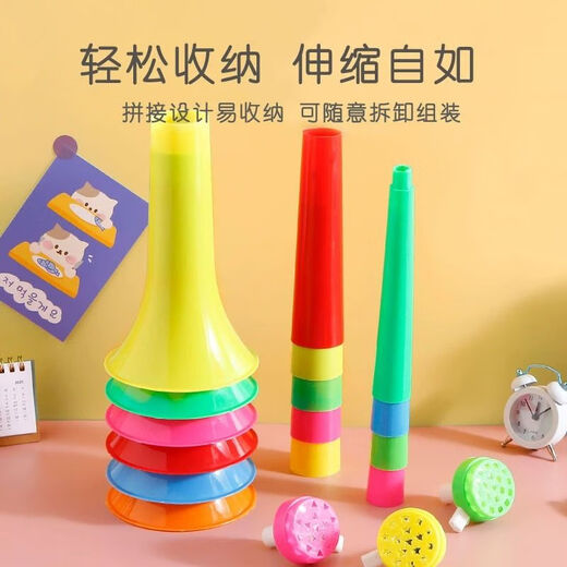 Création Trois sections Trotter rétractables Les enfants peuvent faire exploser les activités des enfants et encourager les accessoires, les stands de rue à chaud des jouets de vente et des instruments de musique # [Couleur aléatoire - trois sections Trotters rétractables - 2]