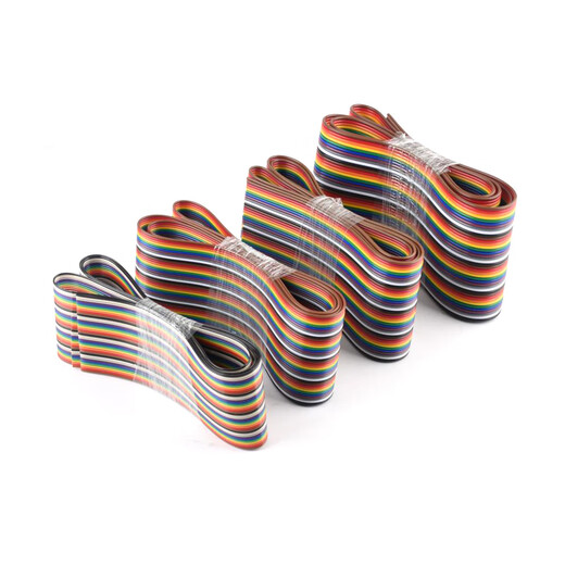 40P彩排线 杜邦线 7芯 12芯 16芯 28芯 彩色杜邦线 彩色排线 1米 40P/7芯彩排线（人工已裁剪） 5m