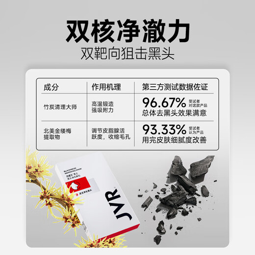 杰威尔男士黑头净化鼻贴 清洁毛孔去黑头懒人撕拉鼻膜面膜贴男女士10片