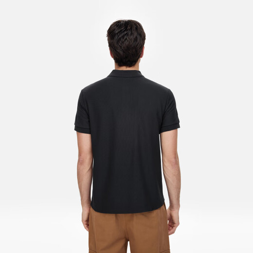 AIGLE艾高POLO衫T恤春夏经典款速干防晒户外短袖男 黑色 AS834 L (180/96A)