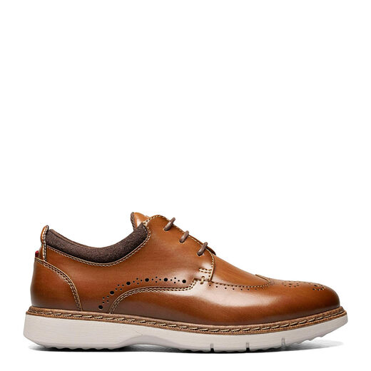 Stacy AdamsSTACY ADAMS Boys Synergy Wingtip Lace Oxfords, Cognac Cognac 4 Big Kid