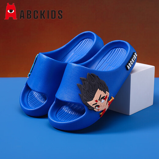 ABC Kinderkindersandalen für Jungen und Mädchen Home Flip Flops für Ao Bing Nezha 8641 Baolan 32-33