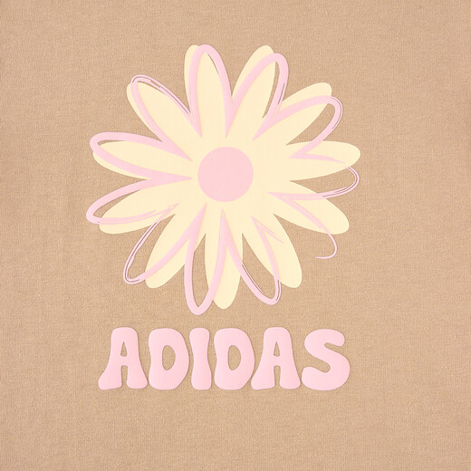 
Adidas (adidas) women's summer breathable and comfortable outdoor casual sports pure cotton short-sleeved T-shirt KE6196 warm sand color M