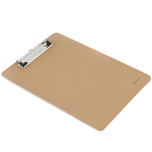 Deli 9226 Schreibbrettclip A4 Holzbrett Clip Lesen Regal Schreibbackordner Clip Buch A4 Boden Brown braun