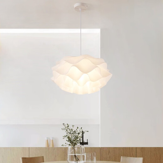 Restaurant Kronleuchter Einfache moderne kreative Designer-Raumleuchten Gang-Creme-Stil-Hauptschlafzimmer-Kinderzimmerlampen 9272 Kronleuchter 35 cm Drei-Farben E27 Lichtquelle
