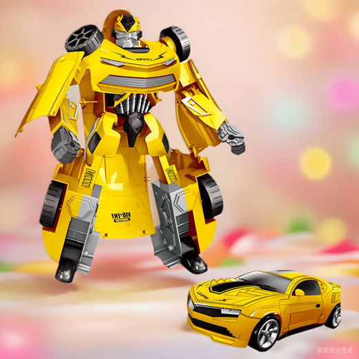 Pu lian Juguetes transformados para niños Big Gift Box Robot Juego de juguetes Bumblebee God Qingtian Autobot Boy Gift 688-20 Doble Queen Bee Mask Set [Súper grande de regalo