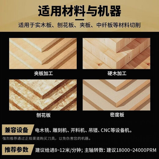 
XMSJ Inspur lengthened deep round base cutter woodworking milling cutter groove cutter edge trimming machine cutter engraving machine milling wood carving u-shaped cutter 12*15841 points 3