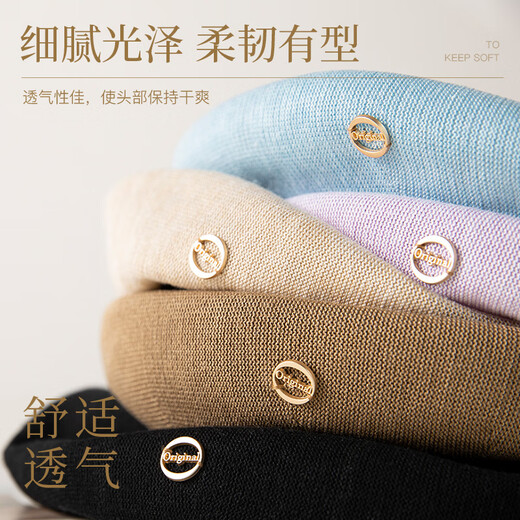 Siggi Beret Women's Summer Summer polyvalent français rétro peintre Imitation Imitation Silk visage petit chapeau octogonal à la mode et à la mode
