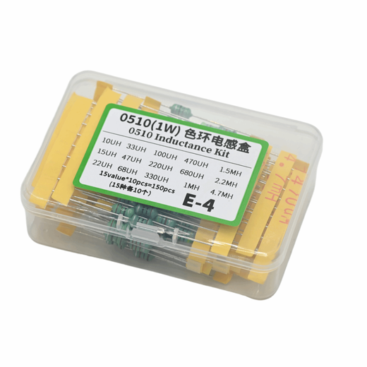 0510 color code inductor 1W1.5MH2.2MH2.7MH3.H4.7MH6.8MH10MH15MH 05102.2MH red red silver 10 pieces