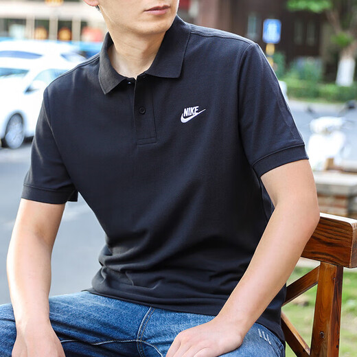 耐克（NIKE）纯棉POLO衫男子翻领短袖宽松透气运动T恤CJ4457 白色/FN3895-100 纯棉透气  S 100-120斤
