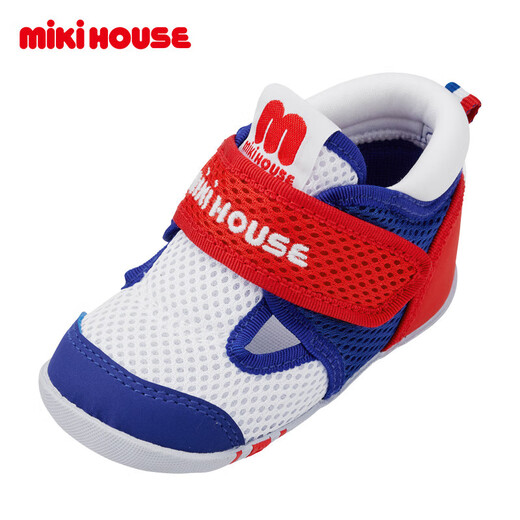 MIKIHOUSE sandals summer toe-toe girls' sandals non-slip breathable mesh baby boy toddler sandals baby shoes blue 13 inner length 13cm
