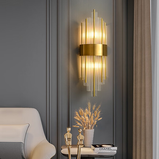 Opp -Beleuchtung (Opple) Vollkupferkristallwand Lampe Postmoderne Gäste Atmosphäre Blick Wandlampe Gang Korridor Schlafzimmer Nachtlampe 9928 Vollkupfer warme Lichtquelle