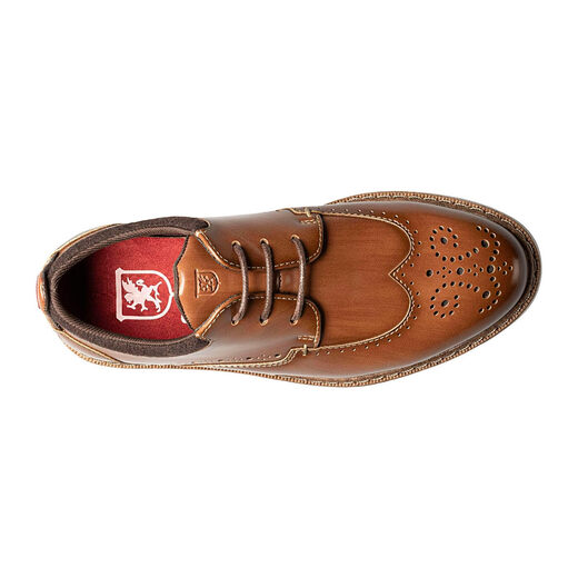 Stacy AdamsSTACY ADAMS Boys Synergy Wingtip Lace Oxfords, Cognac Cognac 4 Big Kid