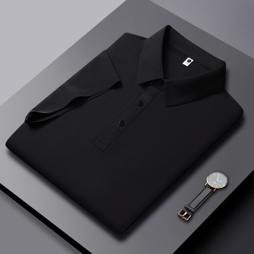NASA Basislicht Geschäft Traaceless echtes Eis Seidenpolo Hemd Kühle COOL CASISSLAPEL TOP Dünn Sweatshirt 12357# Graues Grün 3xl