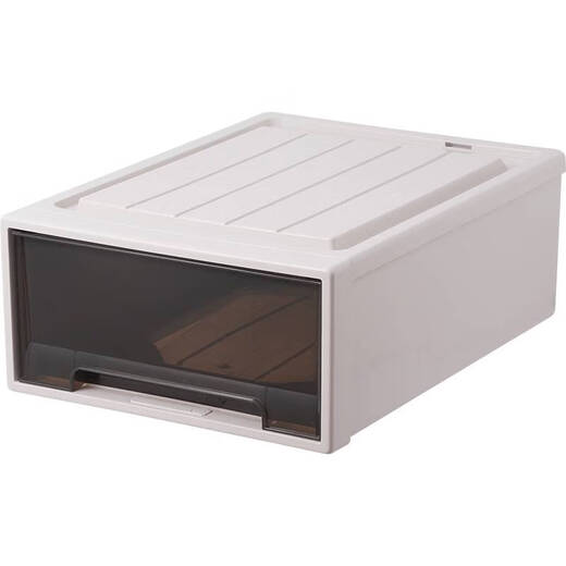 Kleiderschrank-Aufbewahrungsbox, Schubladen-Aufbewahrungsbox, Heim-Kleiderschrank, Kleidungs-Aufbewahrungsbox, Kunststoff-Kleidungsaufbewahrung, Aufbewahrungsschrank, Exportmodell 3523, Tiefe 47 x Breite 35 x Höhe 23 cm, Sonderpreis, eine Packung, braun