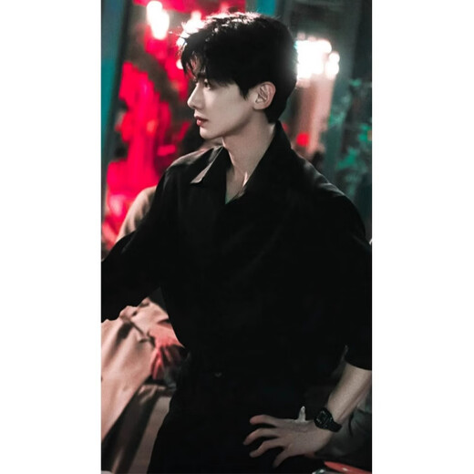 Zhixing Black Long à manches à manches de glace de glace de glace cool bai jingting Sangyan même style chatte costume inner veste mince 2 pièces [chemise longue + pantalon noir] xl [Convient pour 120-145 Jin [Jin est égal à 0,5 kg]]]