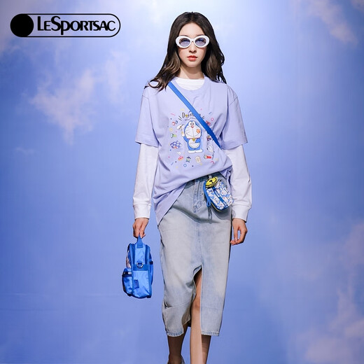 Lessportsac und Doraemon's Limited Design -Serie süße Münzen Brieftasche kleine Kupplung, um Mädchen Geschenke Doraemon Party zu geben