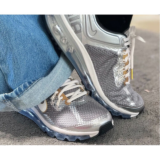 Nike (Nike) Airmax Silber gepolstert Mode lässige Laufschuhe HJ-official Flaggschiff echtes HF4884-100 / 41