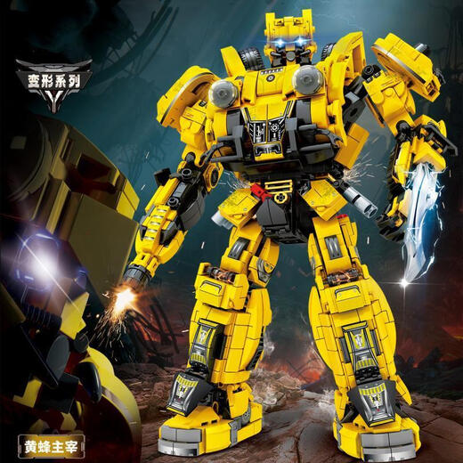 LE High Transformers Optimus Prime Bumbler Robot Car Model Building Block Table Assembly June 1 Gift 9207 Optimus Prime 2700 pieces + display box 1