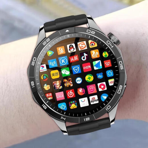 Hua HUAWEl is universal GT4 full network connection 5G card-enabled smart phone watch download 256G black WATCHGT4s (Android system card version) 256G free download + Lingdong Island - Dragon dial