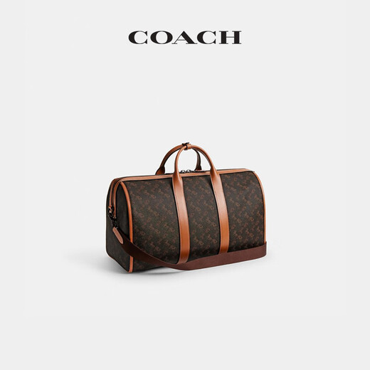 Coach / coach pour la voiture pour hommes imprimé gotham n ° 45 sac à bagages de grande capacité couleur truffe