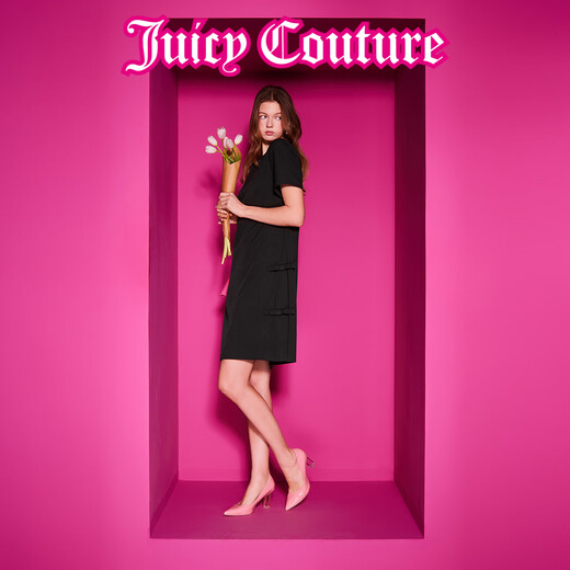 Juicy Couture 2025 printemps et été nouvel amour sweet sweet petite robe robe pour les femmes rouges l