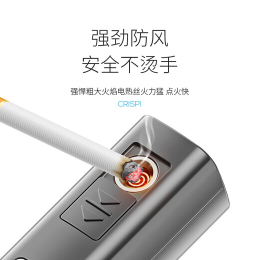 Smiling Shark multi-function small portable, strong light, ultra-bright flashlight zoom, floodlight, can light cigarette, outdoor long-range charging, long battery life, side light] black/black 9856K/ultra-high capacity