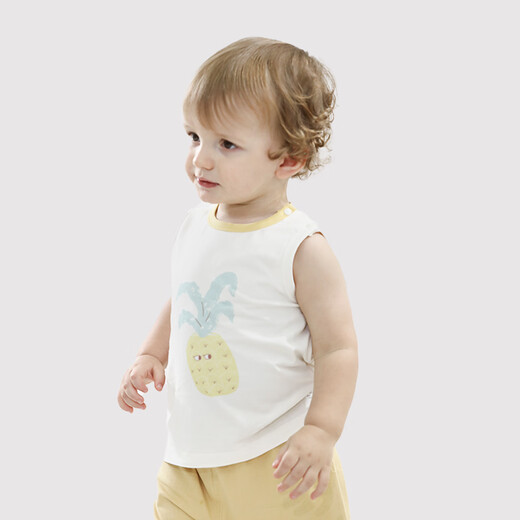 
Bali pig boy sleeveless vest summer baby suspender summer T-shirt thin infant clothes girls sleeveless top red 110