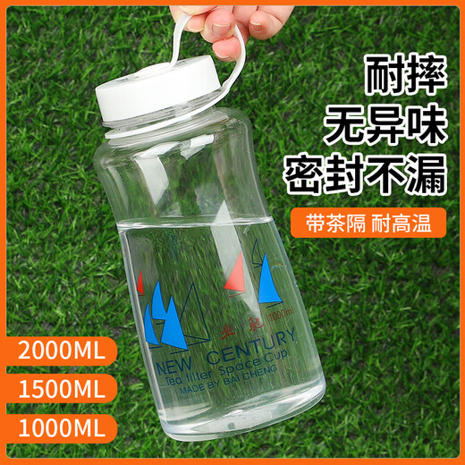 Enshousu Extra Large Capacity Plastic Space Cup Water Cup Men's and Women's Portable Ins Outdoor Travel Cup Resistant to Falling#High Temperature# Transparent White 500ml
