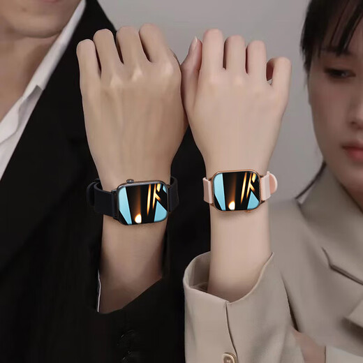 
Xiaomi mobile phone universal 9pro smart bracelet couple watch gift for boyfriend and girlfriend to express their love Bluetooth call couple black + pink [can write your heart's greeting card]