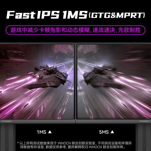 联合创新27英寸2K 320Hz高刷Fast IPS屏1ms响应HDR400高亮 旋转升降底座 三角洲游戏电竞显示器27G2T