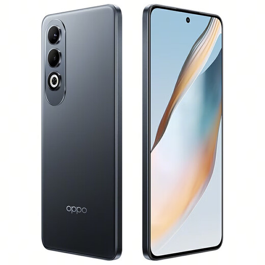 OPPO K12 Plus, long battery life, gaming cannon, 6400mAh, super durable large battery, 5G mobile phone K12 Plus, Xuanwu Black, 12GB+512GB, new simple configuration + 1-year store warranty + version consultation customer service
