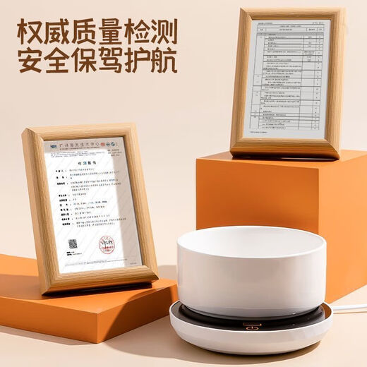 酸奶机猫咪饮水恒温无线机冬季加热罐头喝水碗陶瓷保温喂水器宠物 400ml白色陶瓷碗+防干烧定时恒温垫 三挡数显饮水机 水电分离丨已质检