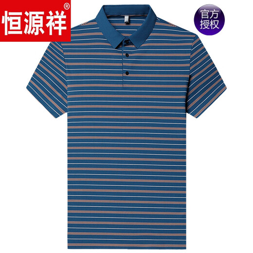 
Hengyuanxiang new mulberry silk men's short-sleeved T-shirt lapel for summer middle-aged and fat plus bigger daddy's ice silk polo shirt men 9906 black M 165 [recommended 100Jin [Jin equals 0.5 kg]-120Jin [Jin equals 0.5 kg]]