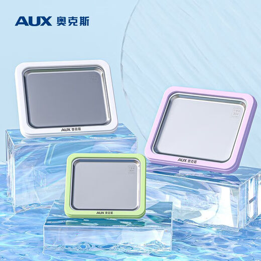 AUX (AUX) Machine à frire de glace pour ménage de petite machine de yogourt 304 en acier inoxydable plug-in sans glace à glace outil de friture coloré un [petit] 304 en acier inoxydable / ajout de réfrigération liquide