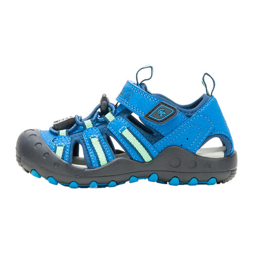 Kamik children's outdoor sports sandals, waterproof, breathable and lightweight, casual beach shoes for boys and girls, blue green 3 children