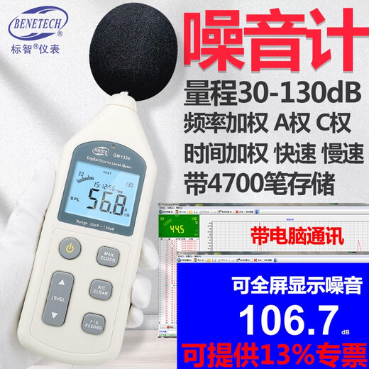 Noise Myter Digital Digibel METER NIVEAU METTRE METTRE MODIFICATION DU NORT