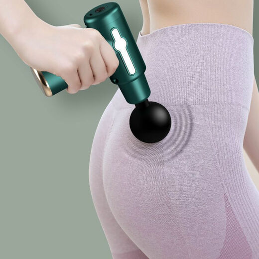 新【正品】德国筋膜按摩枪按摩器手持式肌肉震动按摩捶颈椎腰背部 液晶旗舰版[绿]3888转/4档+4头+ 纯高品质[专业级筋膜枪]德国超