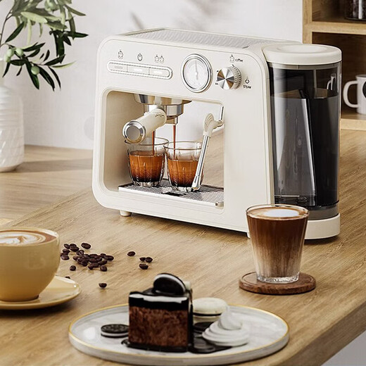 Stelang Coffee Machine Stelang ST-693 Máquina de café italiano para el hogar Pequeño concentrador semiautomático Americano Integrado con Foam de leche de vapor Máquina de café italiano Café personalizado