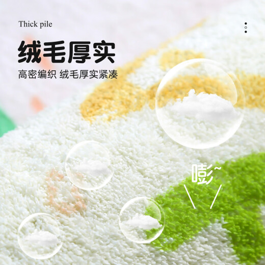浴室地垫卫生间门口吸水速干卡通脚垫防滑防摔地毯厕所耐脏专用垫 多巴胺哈哈-15664 定制咨询客服不退不换