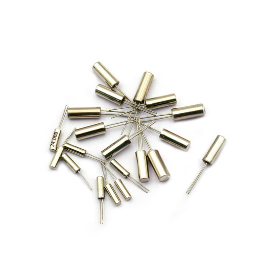 Dafuri 3x8 cylindrical passive crystal oscillator 32.768K quartz crystal 2x6 quartz crystal 6MHZ 8 12 16 3x8 6MHZ (10 pieces)