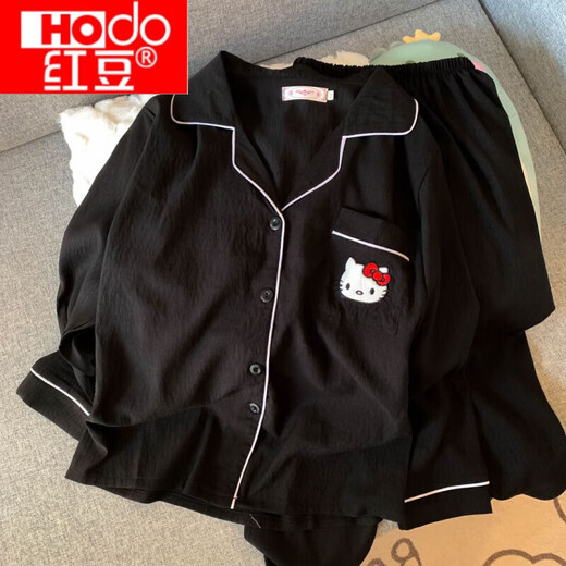 
Pangdongdulai Supermarket is selling Japanese HelloKitty pure cotton gauze pajamas for women's spring and autumn long sleeves 2025 new Yunduo Cotton-6628# Striped rabbit double length XL [Suggested 120-140Jin [Jin equals 0.5 kg]]