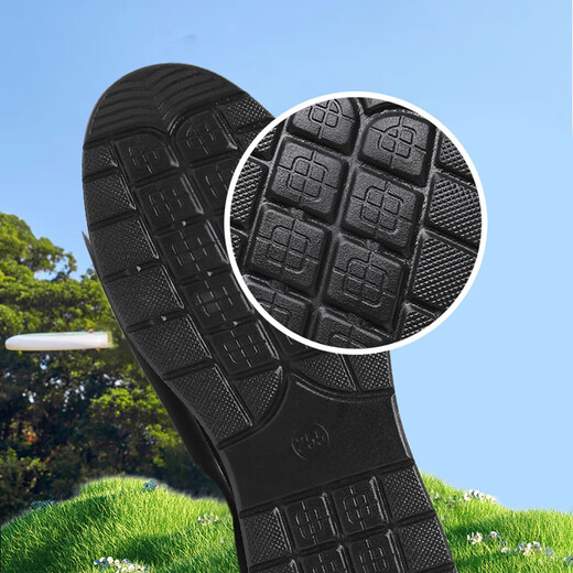 Brigjing old Beijing cloth shoes men's summer soft sole non-slip middle-aged and elderly dad shoes mesh breathable lightweight elderly mesh shoes black BRJ-12358 42