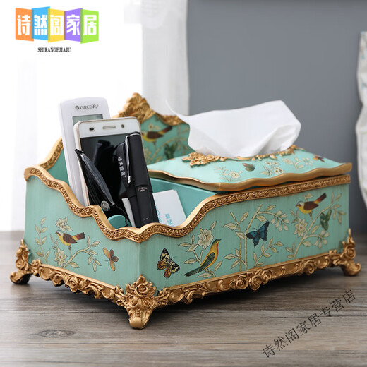 Boîte de rangement de tissus de télécommande haut de gamme Luxury Europe